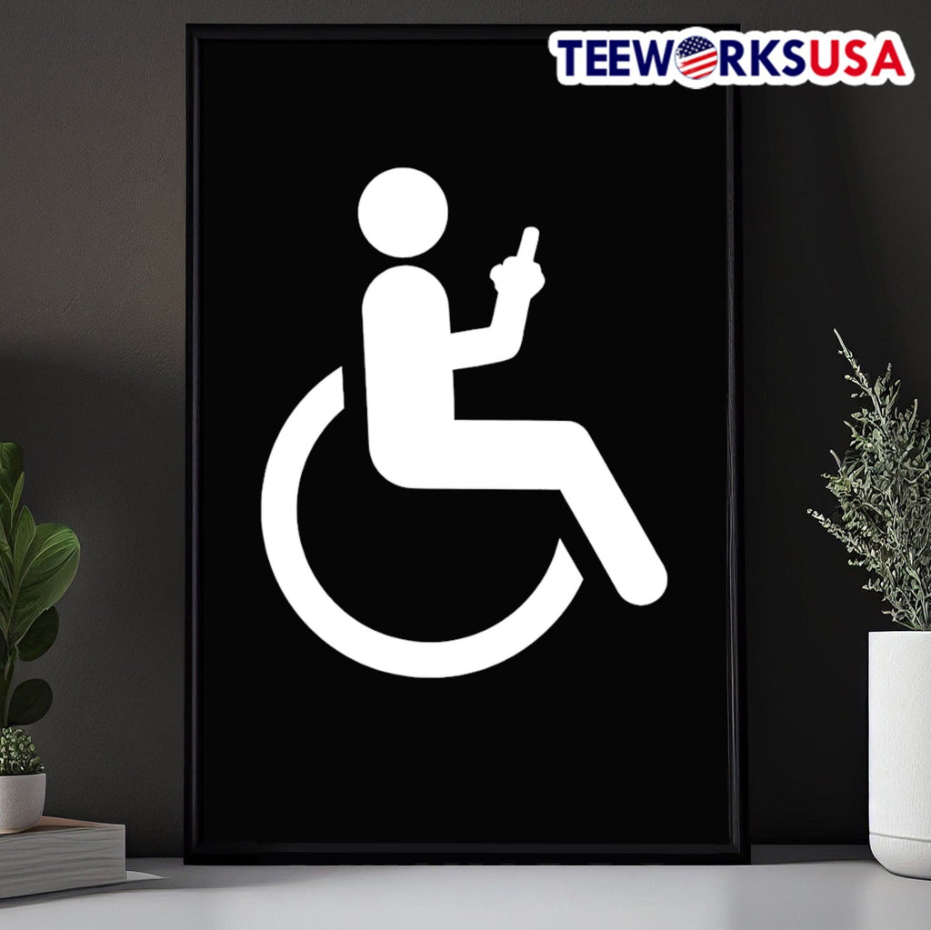 Wbteeprints Wheelchair User On Mobile Phone Shirt