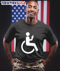 Wbteeprints Wheelchair User On Mobile Phone Shirt