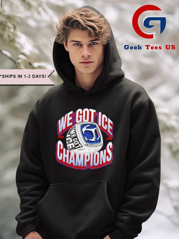 We Got Ice Warehouse Cup 2025 Champions rings shirt
