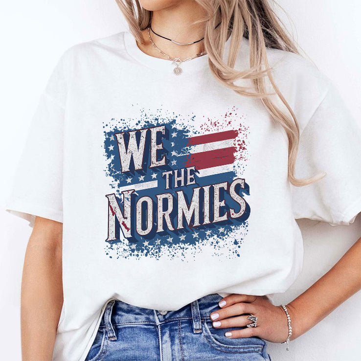 We The Normies American Flag T Shirt