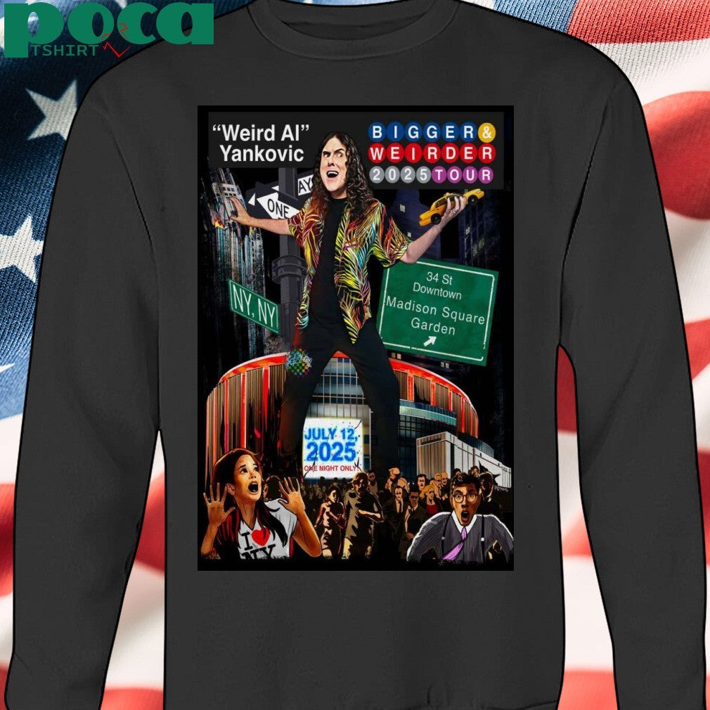 “Weird Al” Yankovic MSG Concert On July 12 2025 NYC Poster shirt