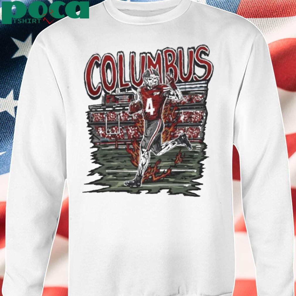 Welcome to Columbus Football skeleton player shirt