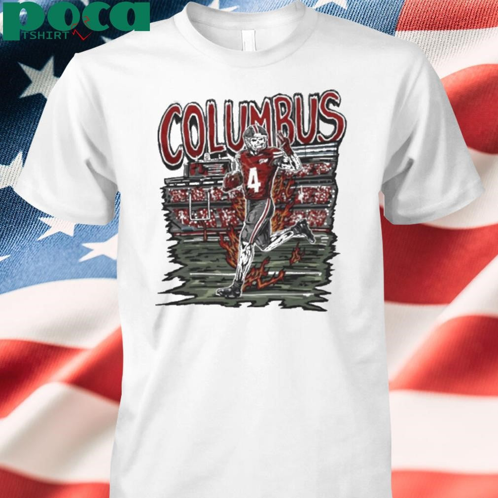Welcome to Columbus Football skeleton player shirt