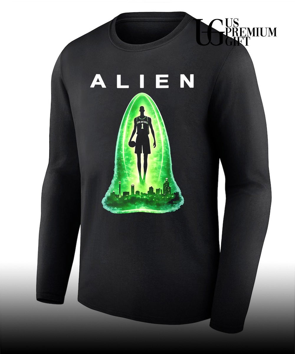 Wemby Alien Abduction Victor Wembanyama San Antonio Spurs basketball shirt