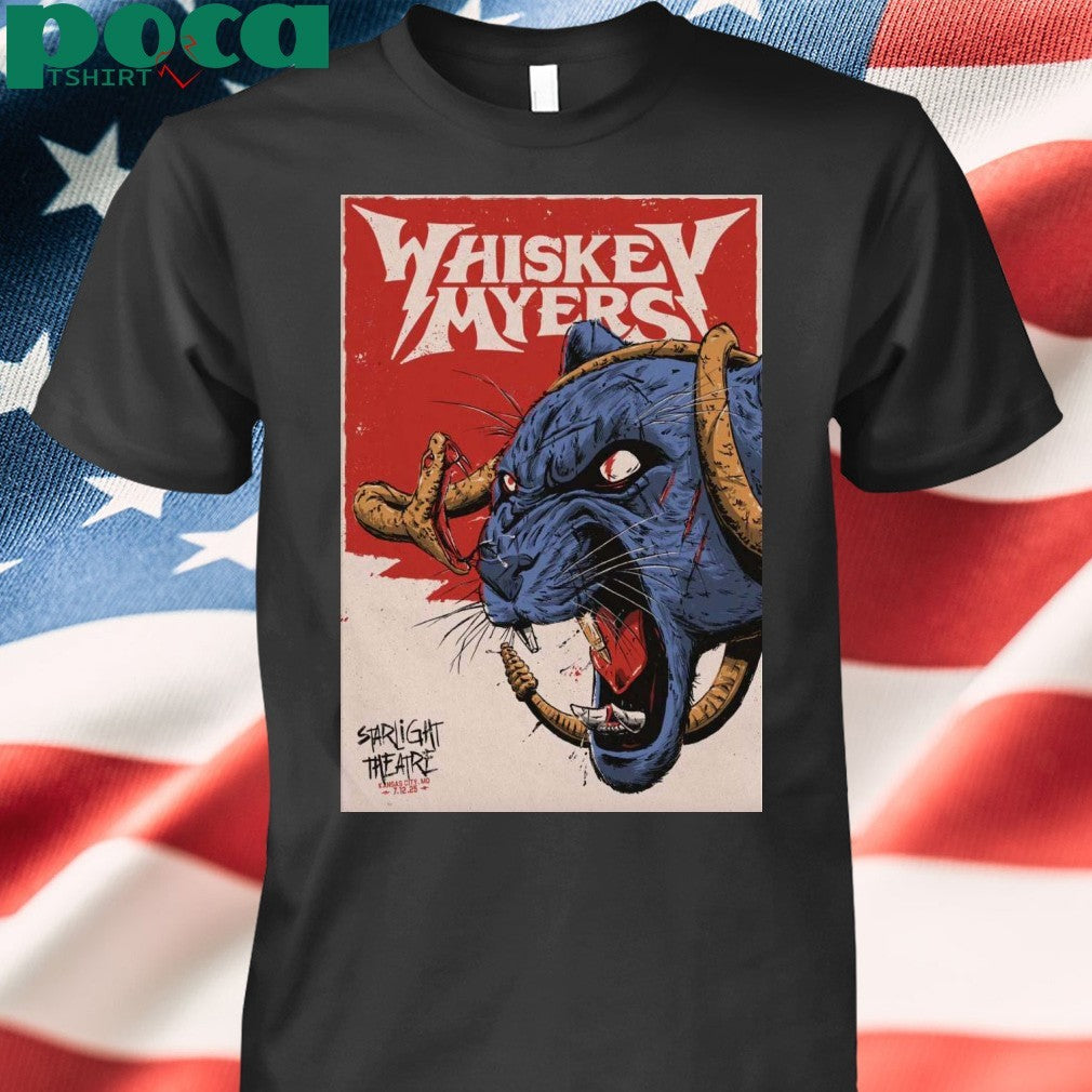 Whiskey Myers 7-12-2025 Starlight Theatre In Kansas City MO Poster shirt