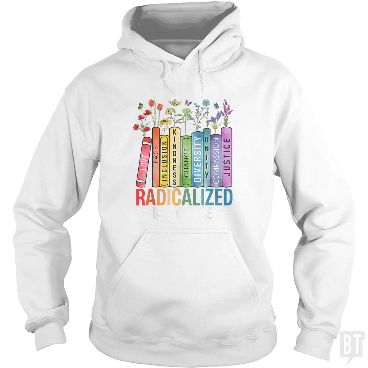 Book Flower Hoodie