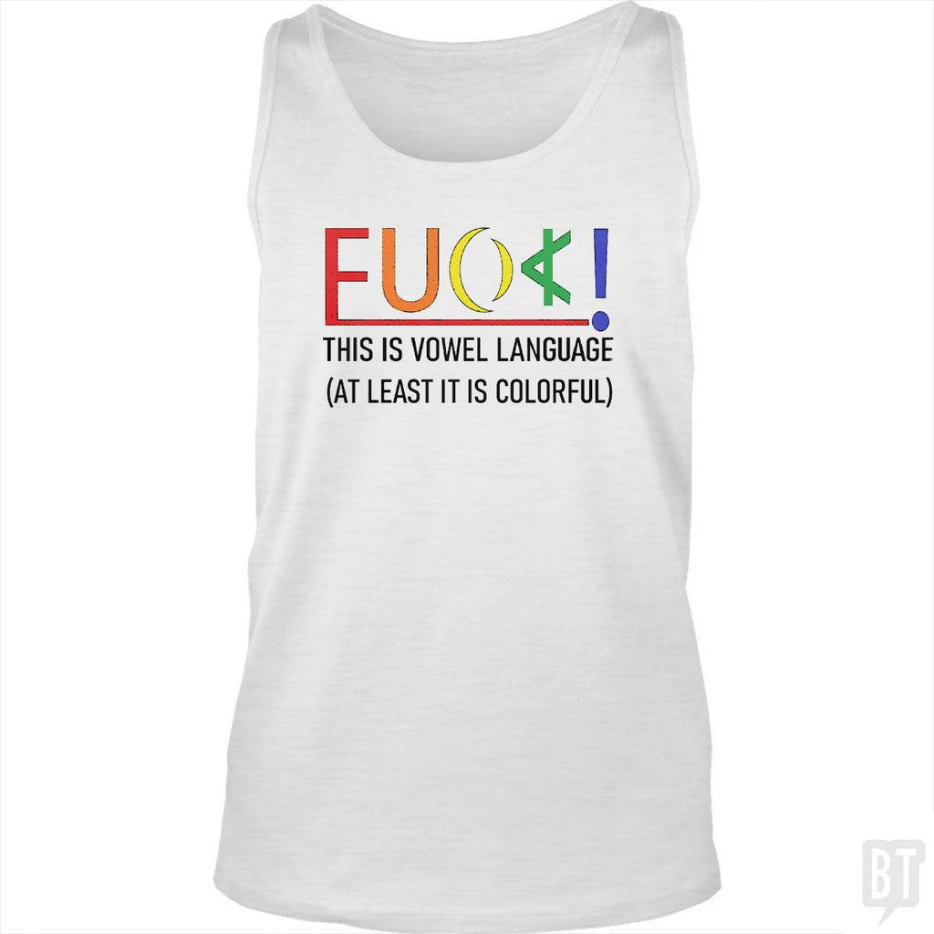 Colorful Language Tank Top