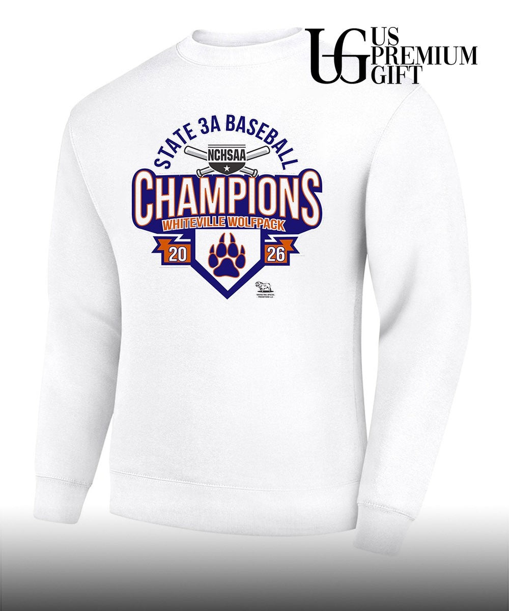 Whiteville Wolfpack NCHSAA 3A Baseball State Champions 2026 shirt