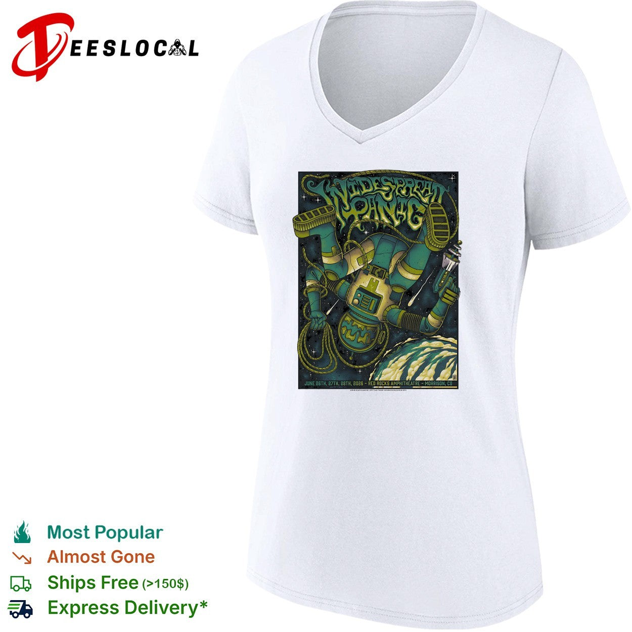 Widespread Panic concert poster shirt