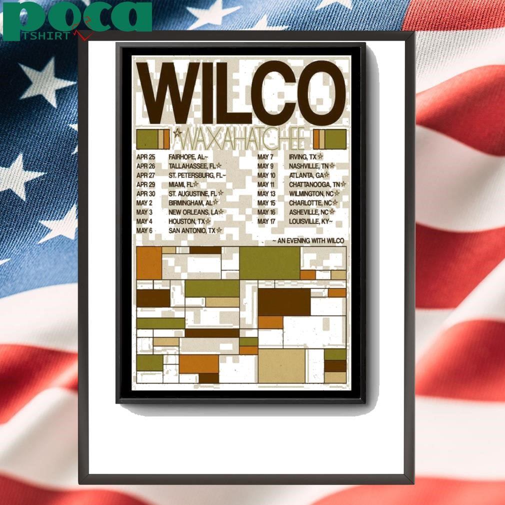 Wilco 2025 American South Tour Poster shirt