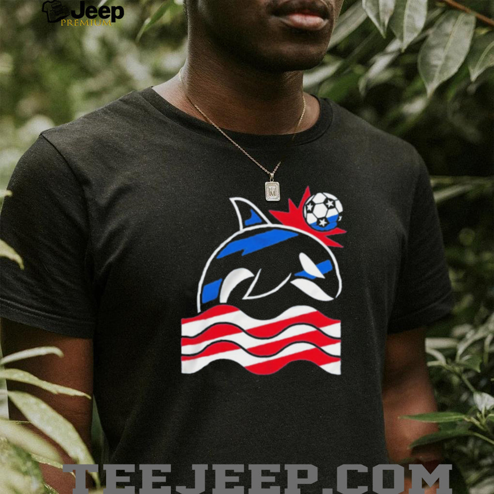 Wild Whale Stars and Stripes Simply Soccer shirt