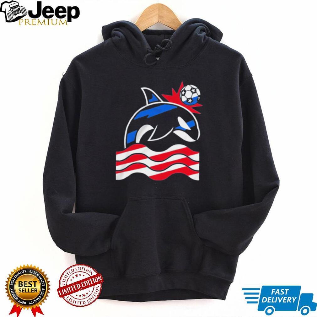 Wild Whale Stars and Stripes Simply Soccer shirt