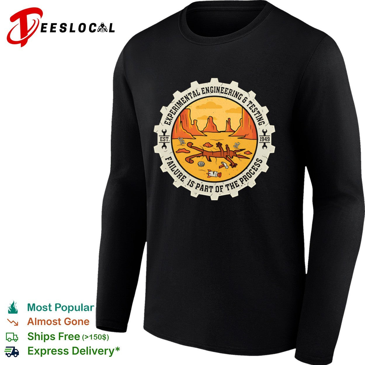 Wile E Coyote failure is part of the process est 1949 shirt