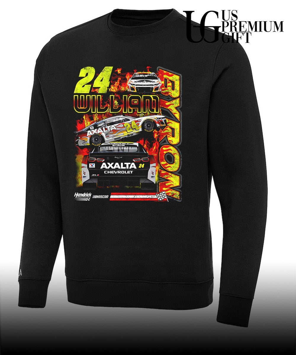 William Byron Mad Engine Flames graphic shirt