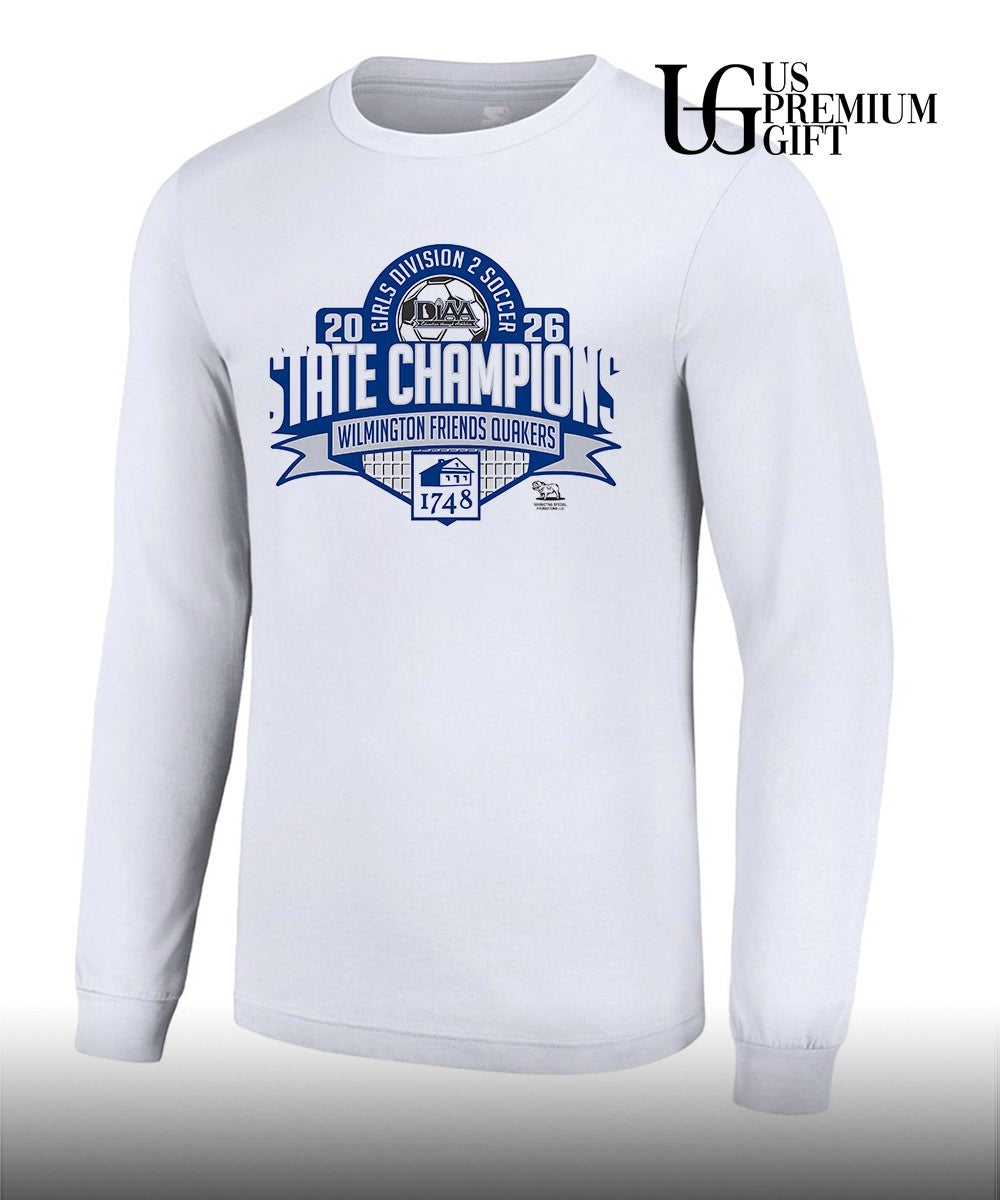 Wilmington Friends Quakers DIAA Girls Division 2 Soccer State Champions 2026 shirt