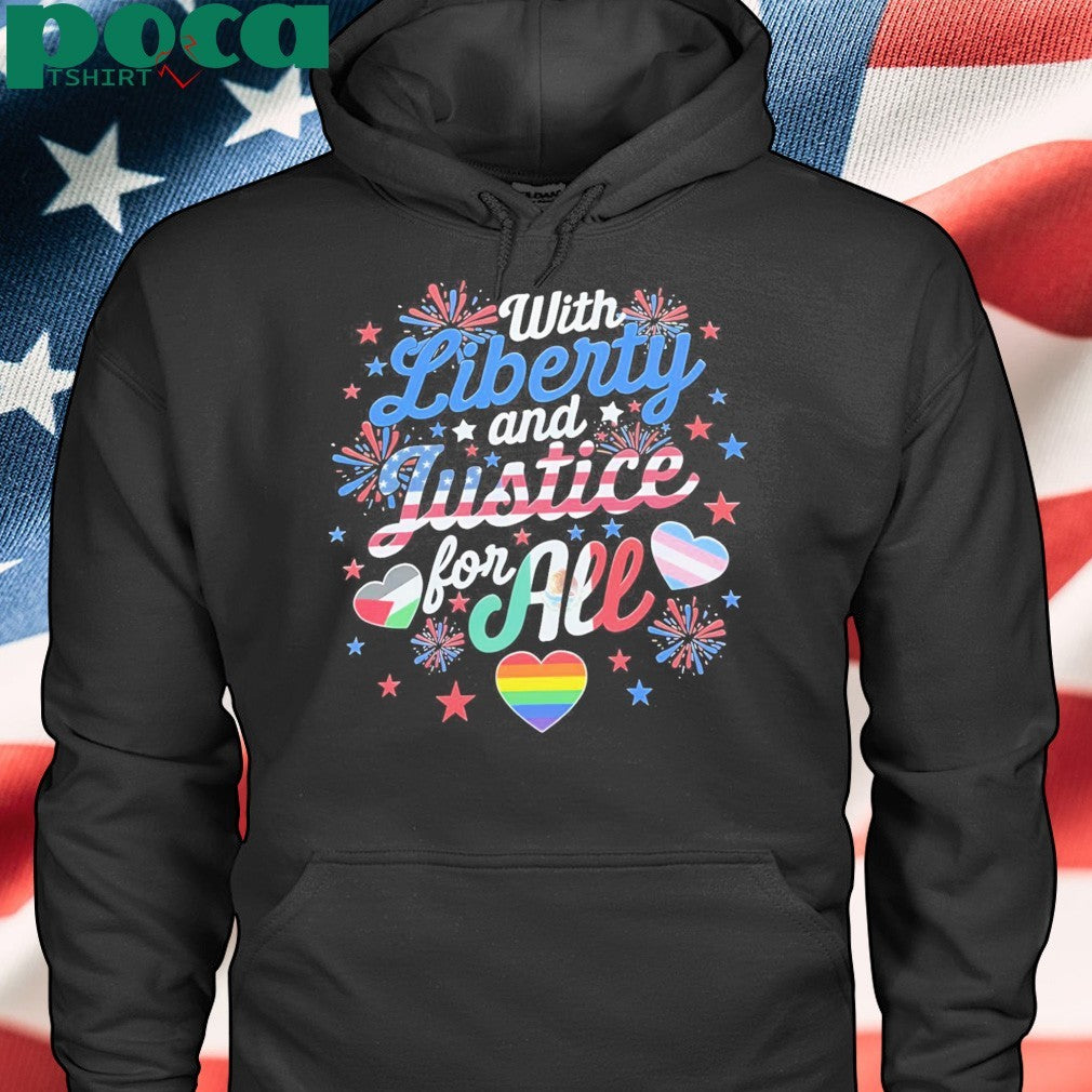 With Liberty And Justice For All Lgbshirt