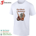 Woman handstand by fan hot bitch summer shirt
