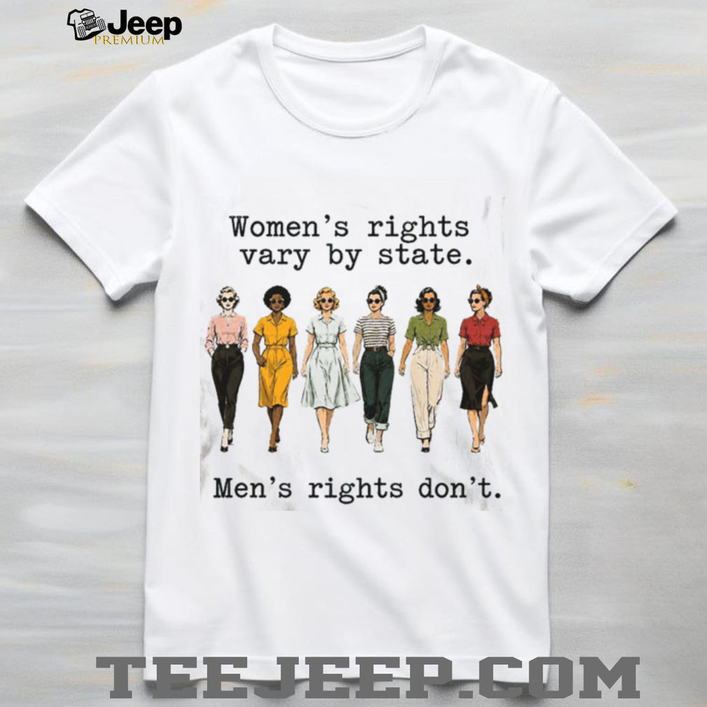 Women Rights Vary By State Feminist Retro Women Vintage T Shirt