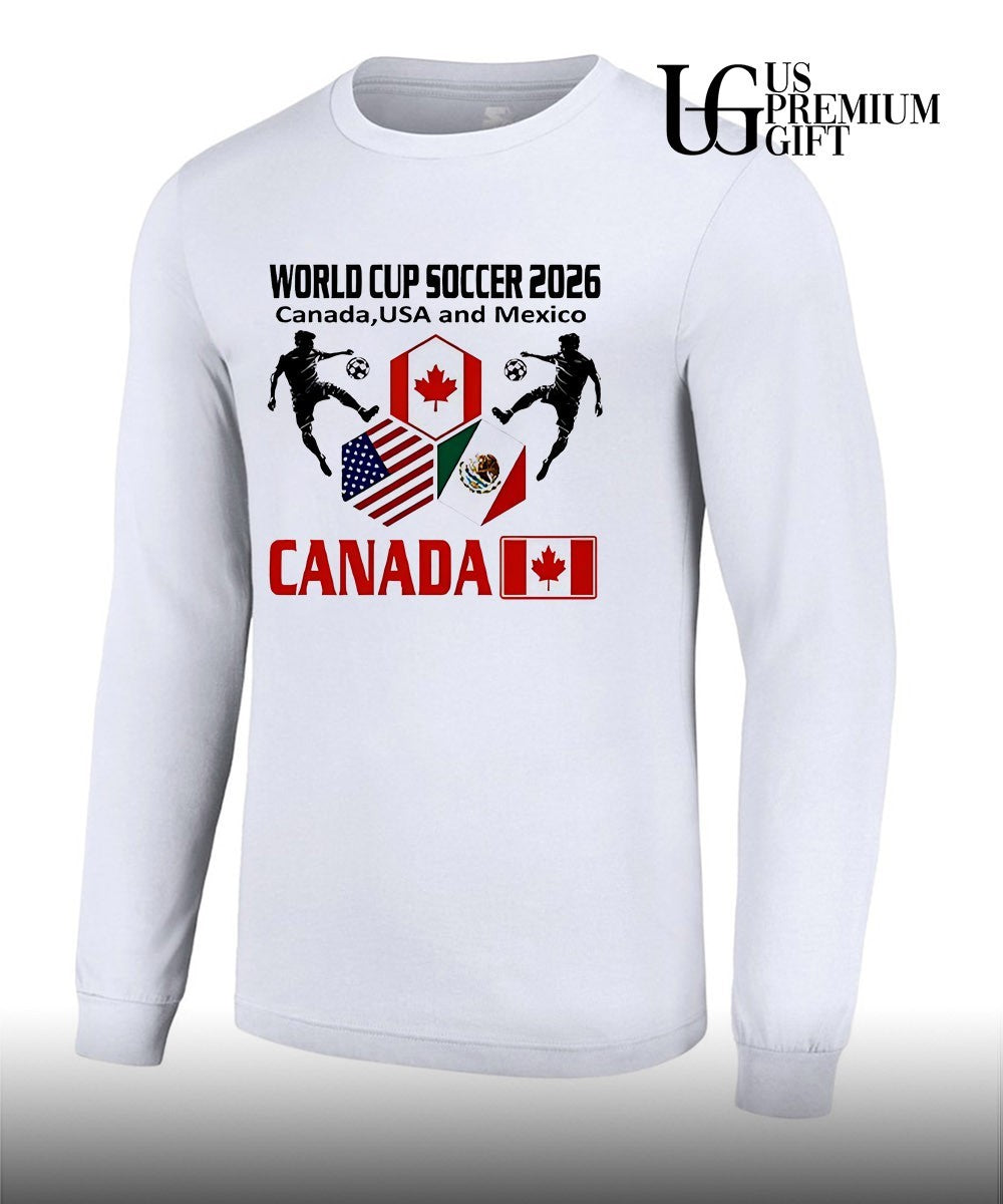 World Cup Soccer 2026 Canada USA and Mexico shirt