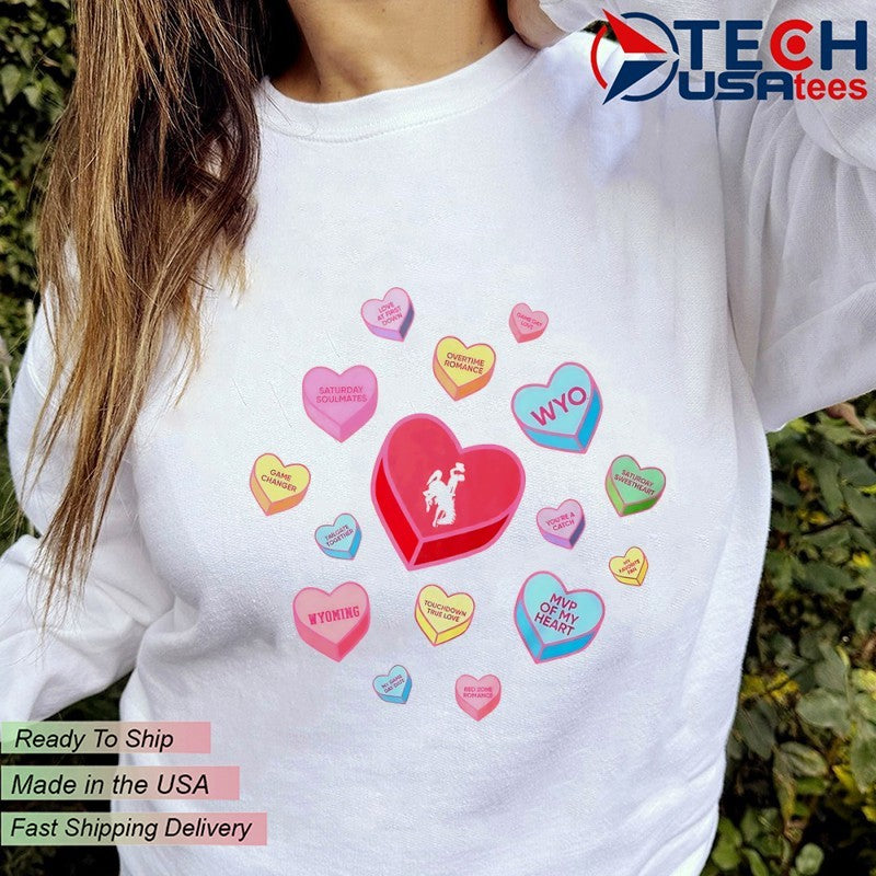 Wyoming Cowboys Sweet Talk Valentine’s Day shirt