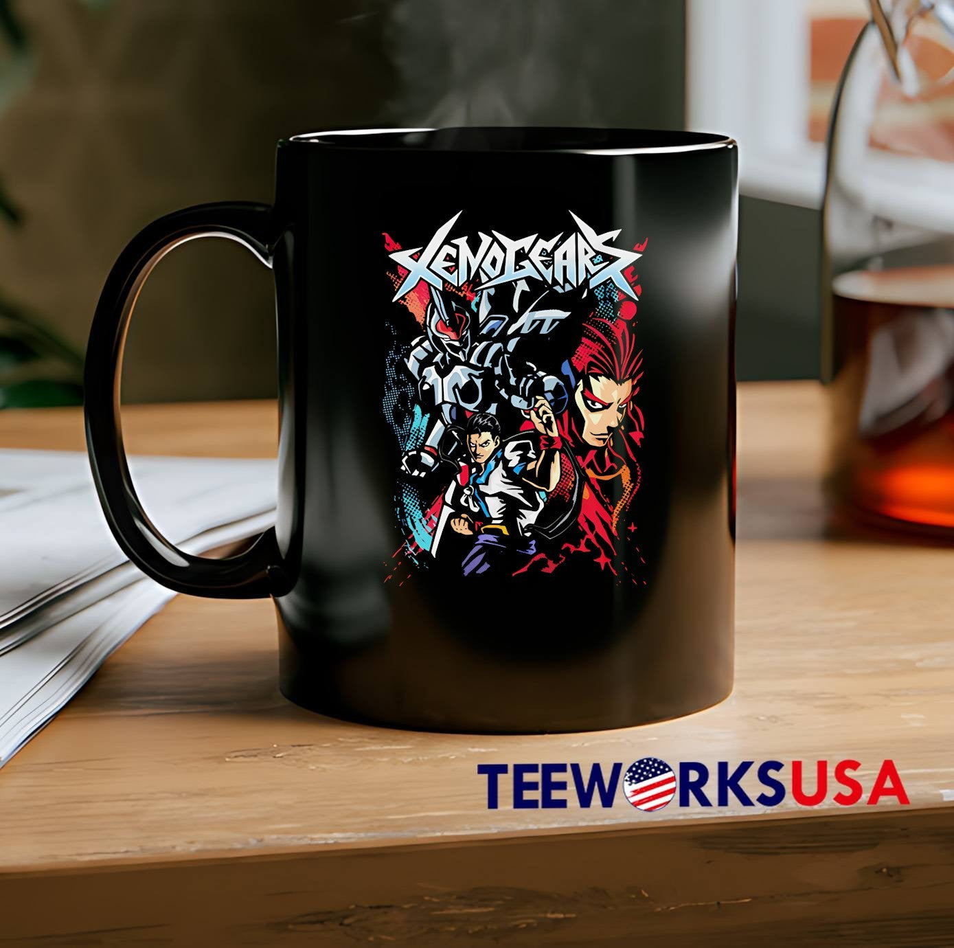 Xenogears Weltall Fei Fong Wong and Id Battle Video Game T-Shirt