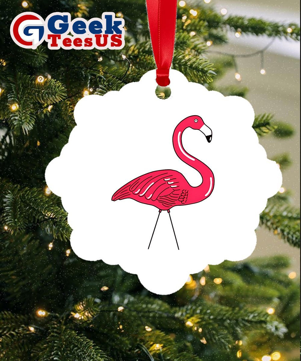 Xl Plastic Flamingo Ornament
