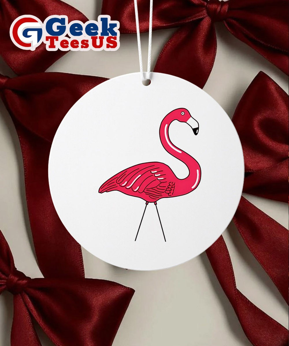 Xl Plastic Flamingo Ornament