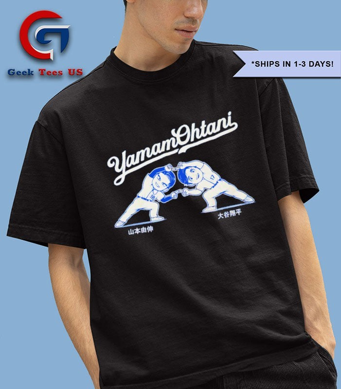 YamamOhtani Yoshinobu Yamamoto and Shohei Ohtani Fusion shirt