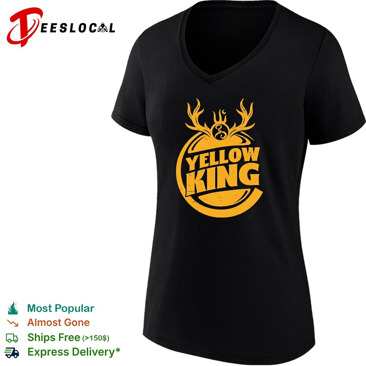 Yellow King retro logo shirt