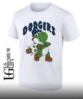 Yoshi Los Angeles Dodgers baseball egg cartoon shirt