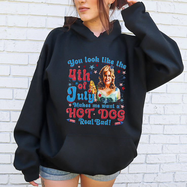 You Look Like The 4th Of July Makes Me Want A Hot Dog Jennifer Coolidge Shirt