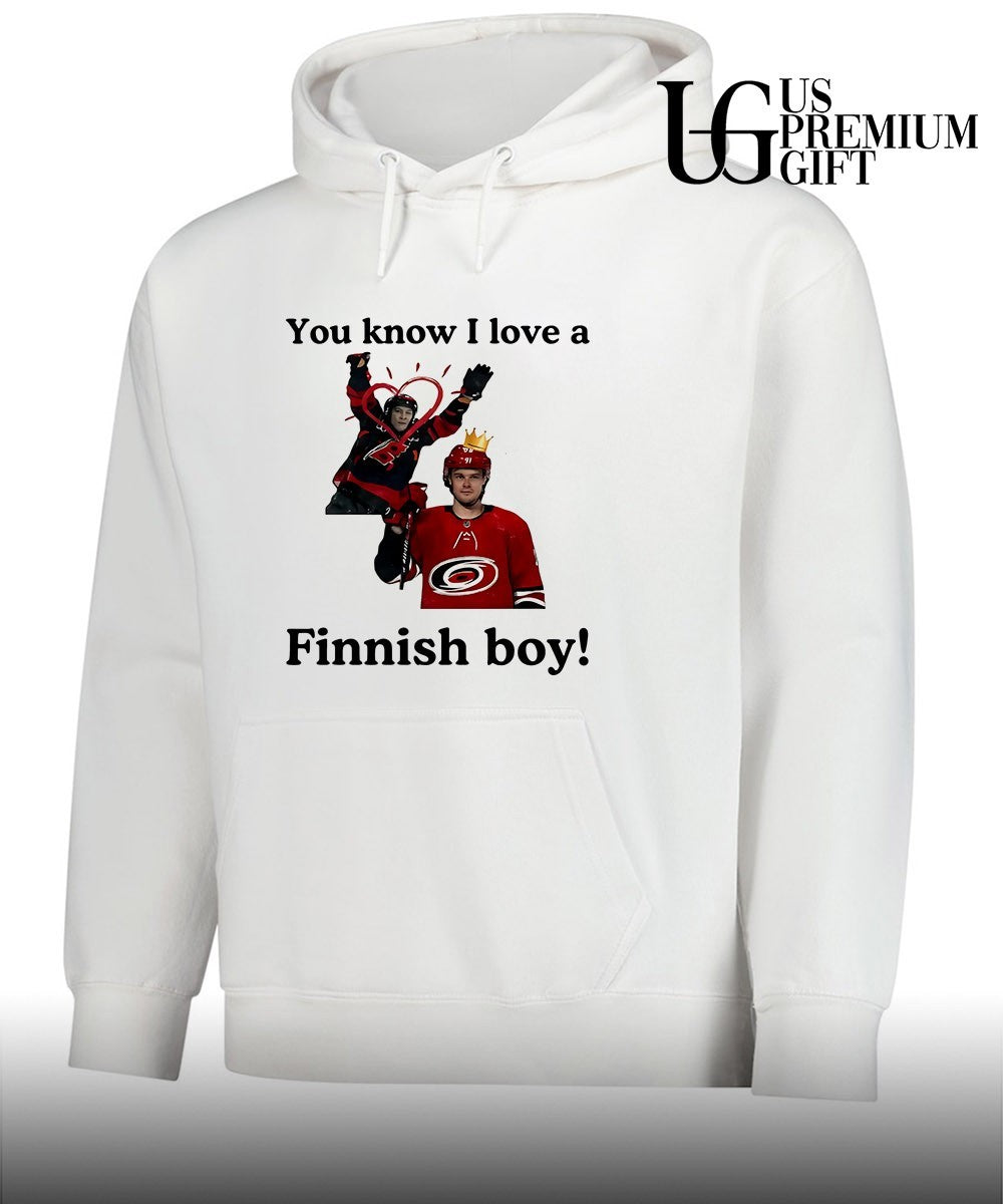 You know I love a finnish boy Carolina Hurricanes hockey shirt