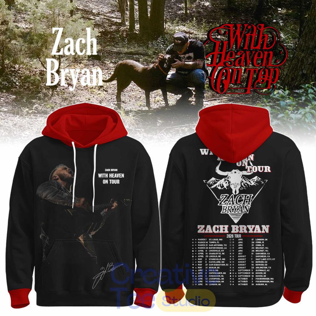 Zach Bryan With Heaven On Tour 2026 Hoodie