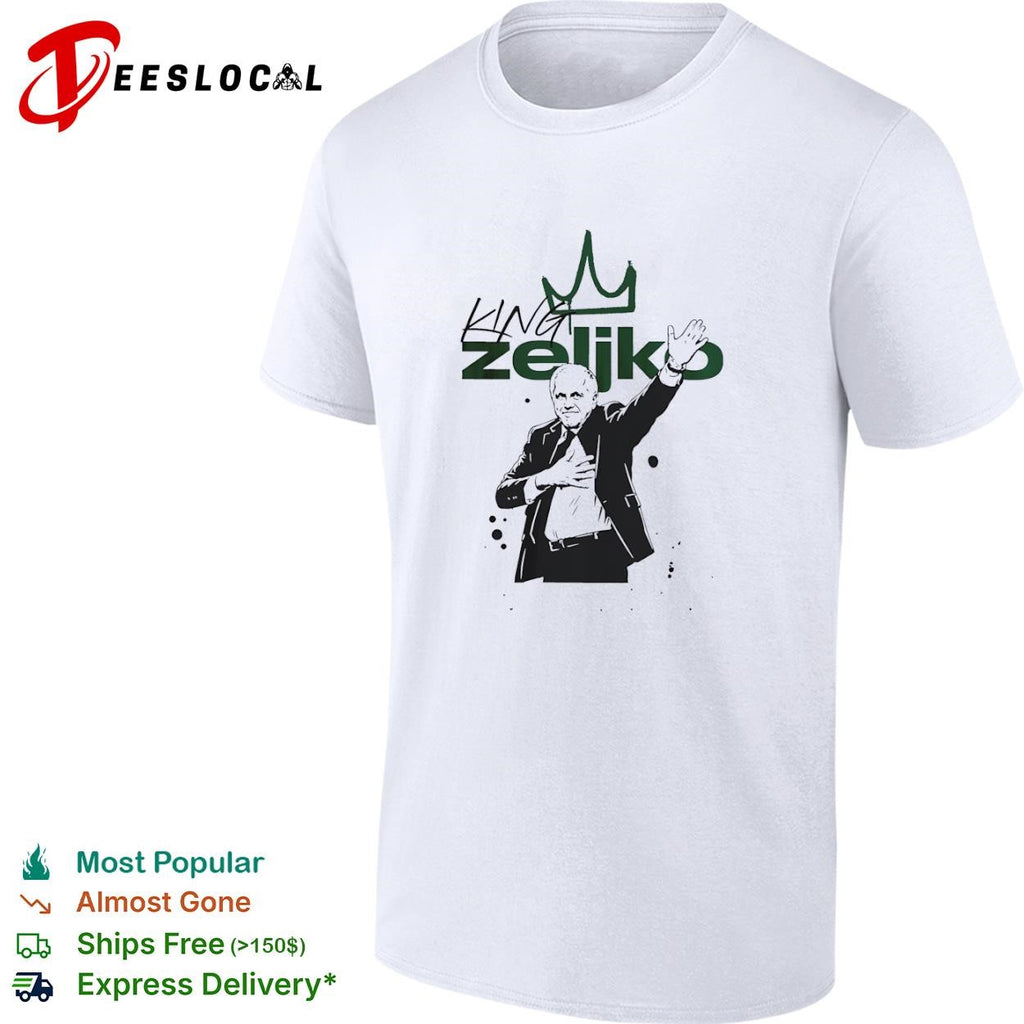 Zeljko Obradovic King Zeljko coach crown shirt