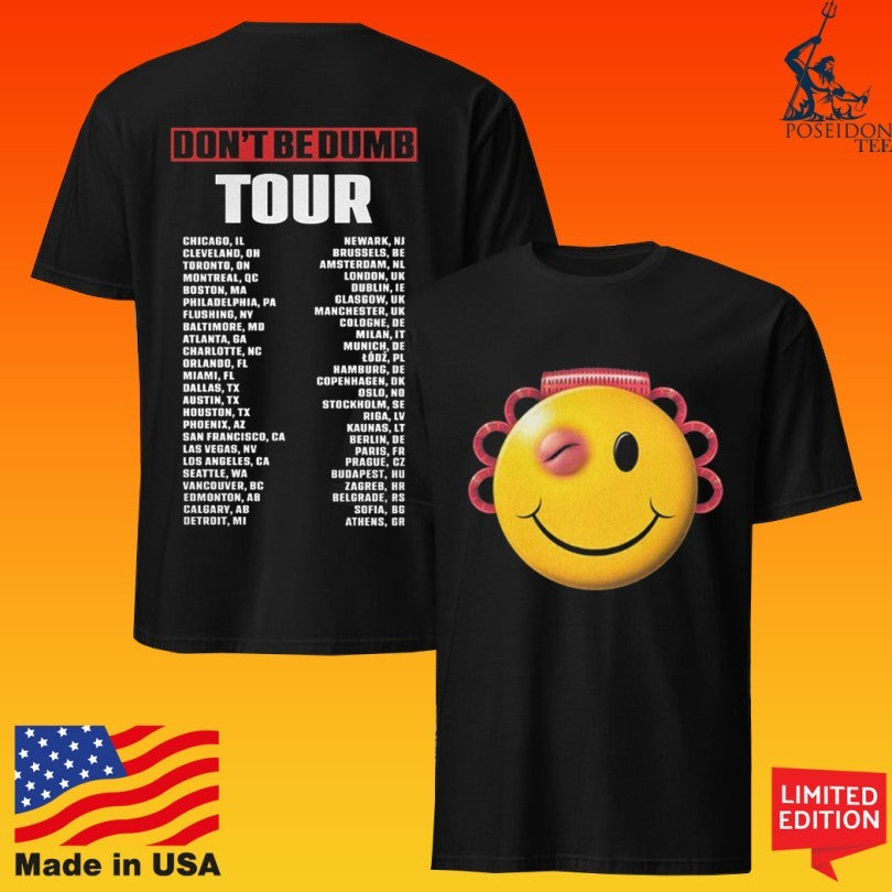 A$AP Rocky Don’t Be Dumb Tour Smiley Dateback T-shirt