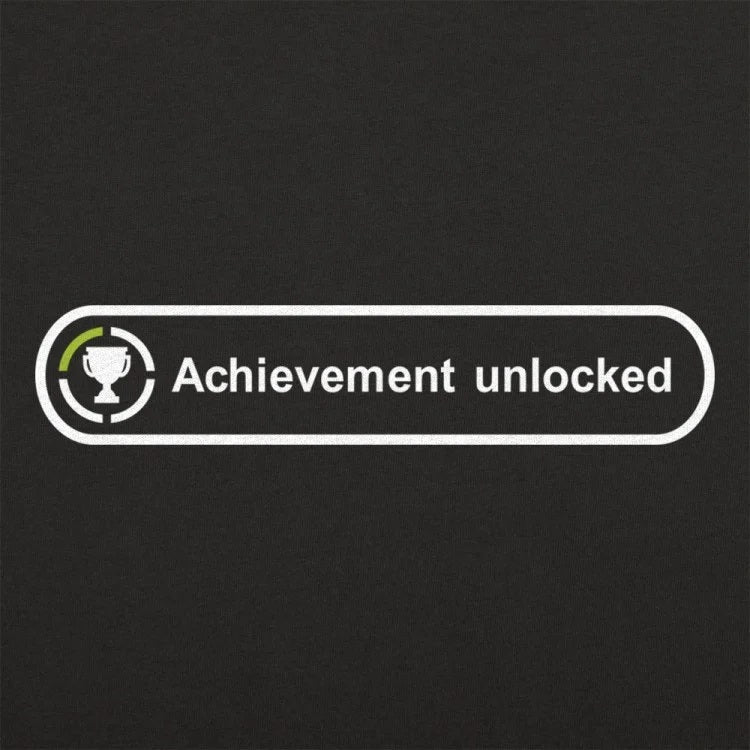 Achievement Unlocked Video Game Trophy Icon