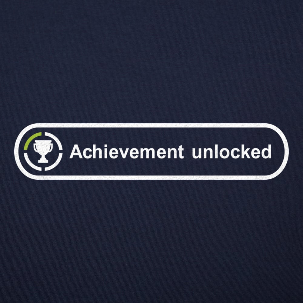 Achievement Unlocked Video Game Trophy Icon