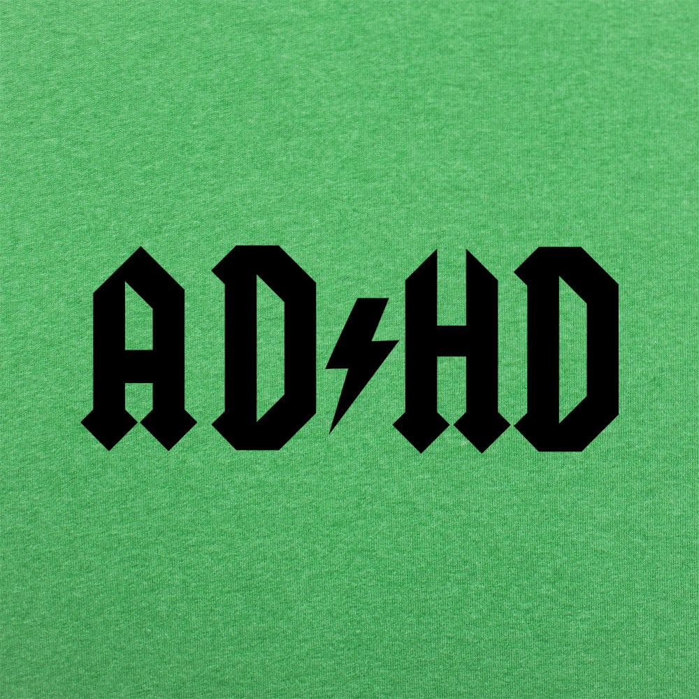 ADHD Lightning Bolt Rock Band Logo Parody