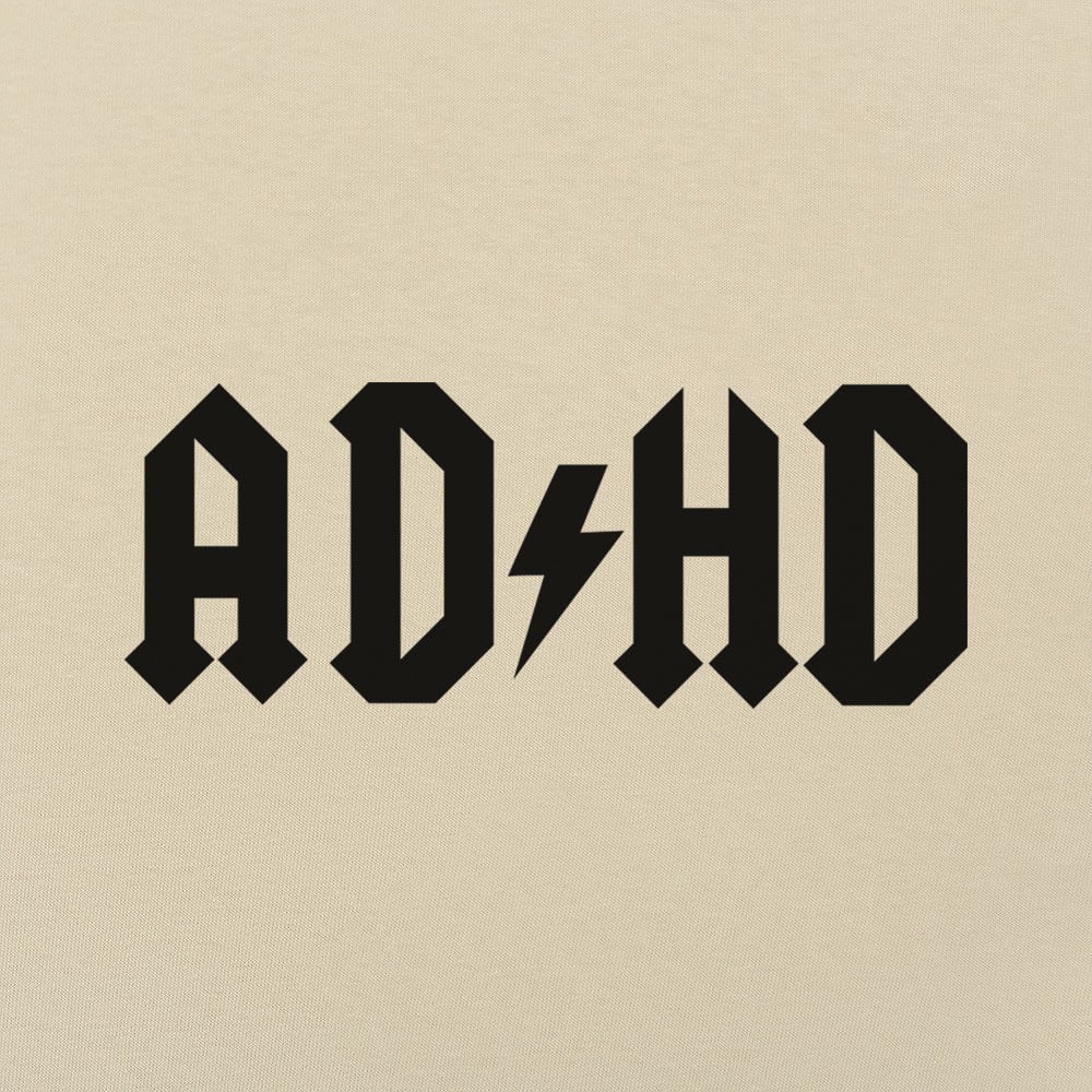 ADHD Lightning Bolt Rock Band Logo Parody