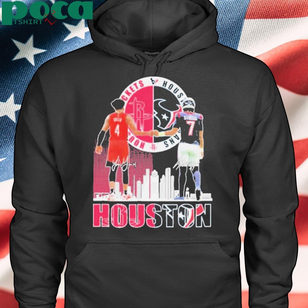 alen Green C. J. Stroud Houston Rockets Houston Texans Skyline Signature T shirts