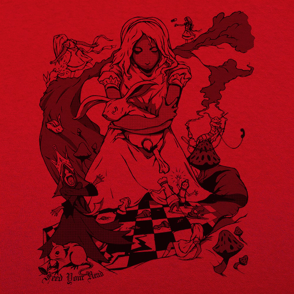 Alice In Wonderland with White Rabbit and Mad Hatter