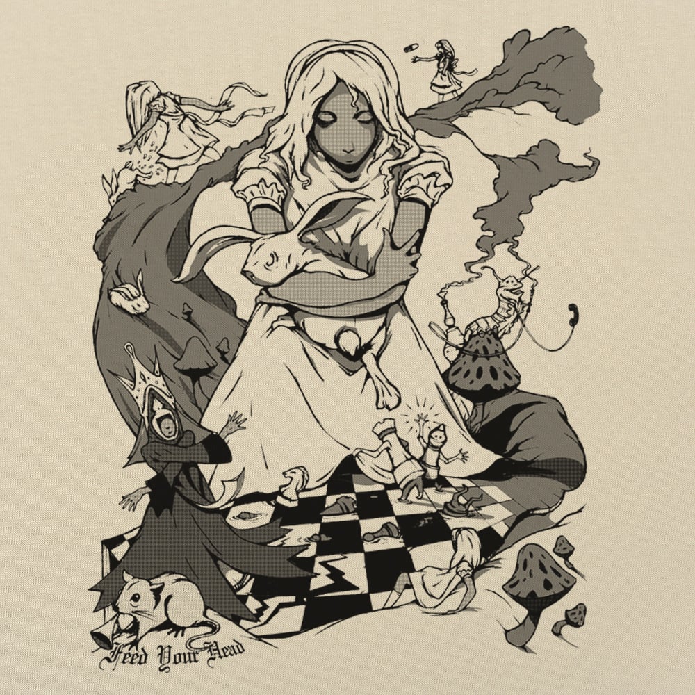 Alice In Wonderland with White Rabbit and Mad Hatter