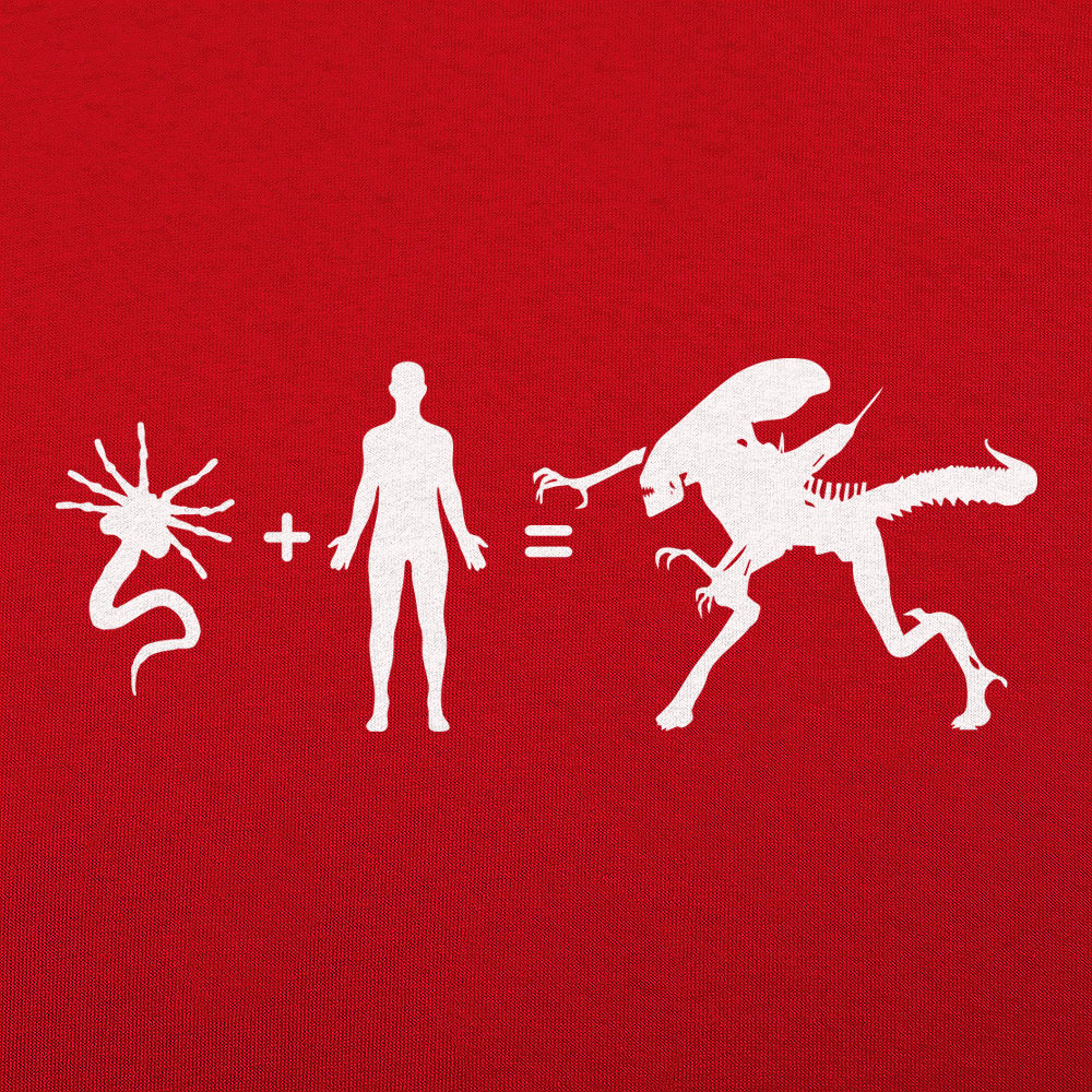 Alien Arithmetic Facehugger Plus Human Equals Alien