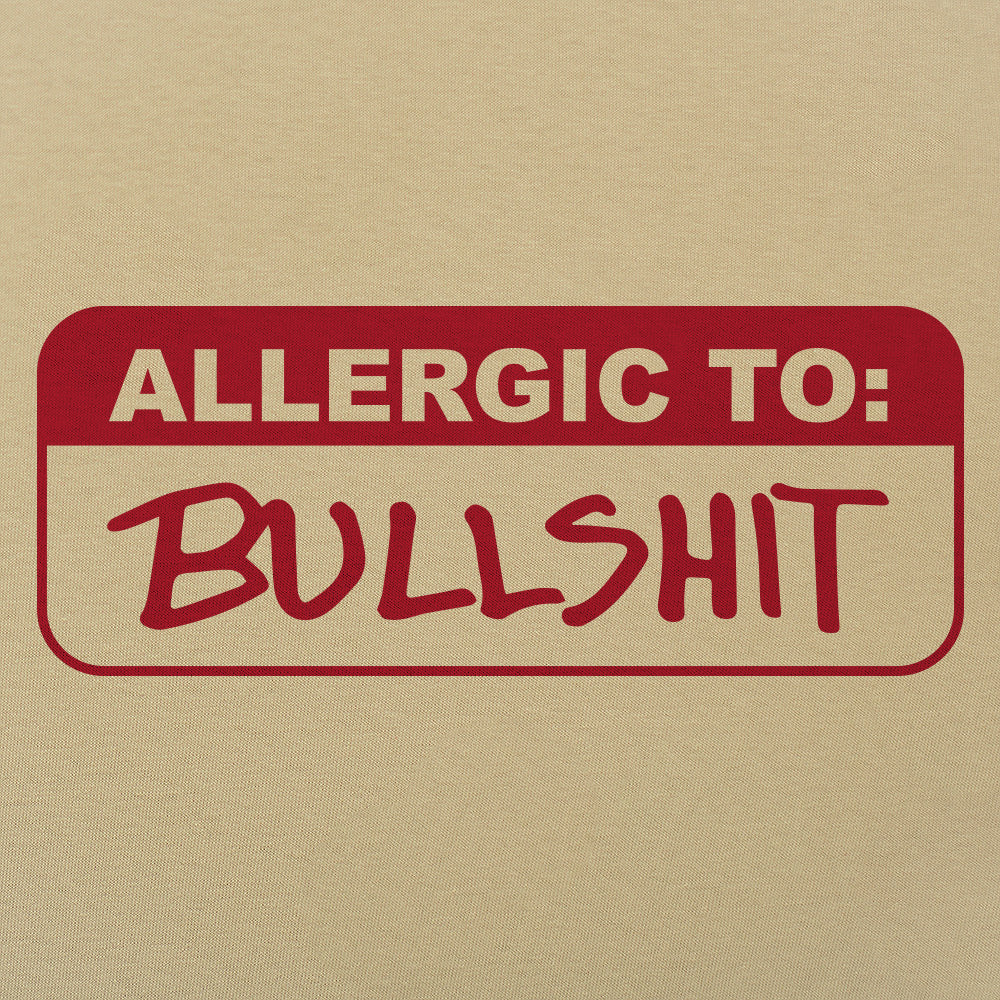 Allergic To Bullshit Warning Label