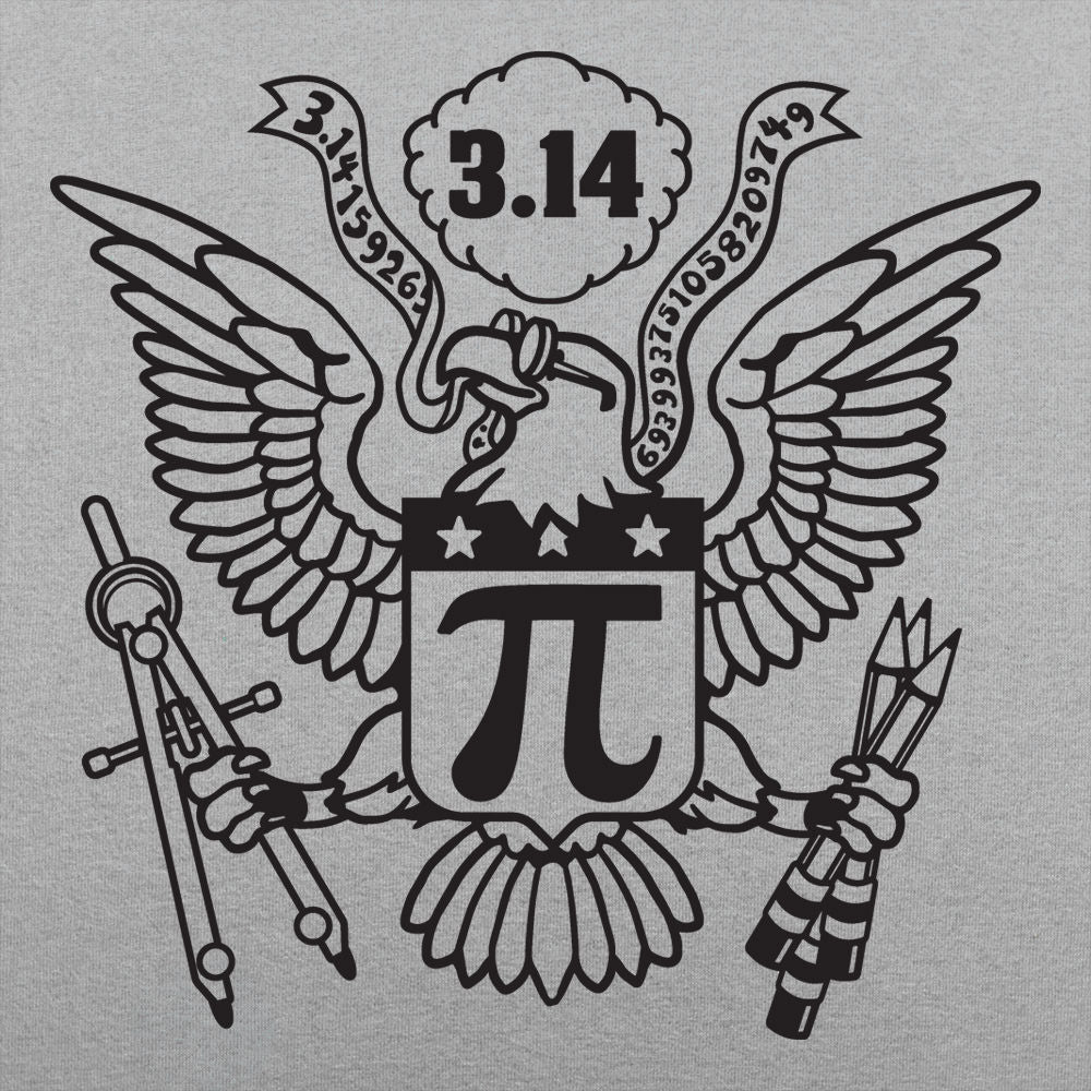 American Pi Eagle Seal with Pi Symbol and 3.14