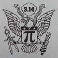 American Pi Eagle Seal with Pi Symbol and 3.14