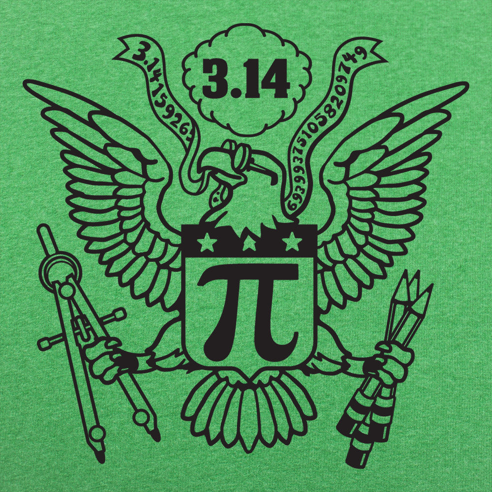 American Pi Eagle Seal with Pi Symbol and 3.14