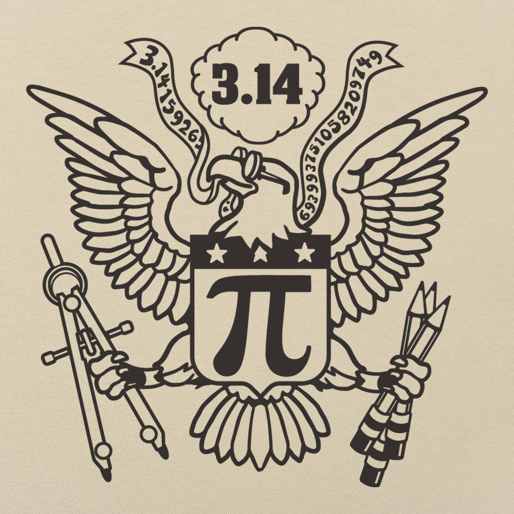 American Pi Eagle Seal with Pi Symbol and 3.14