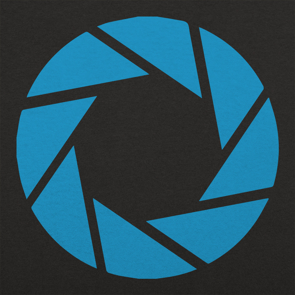 Aperture Labs Blue Camera Shutter Logo
