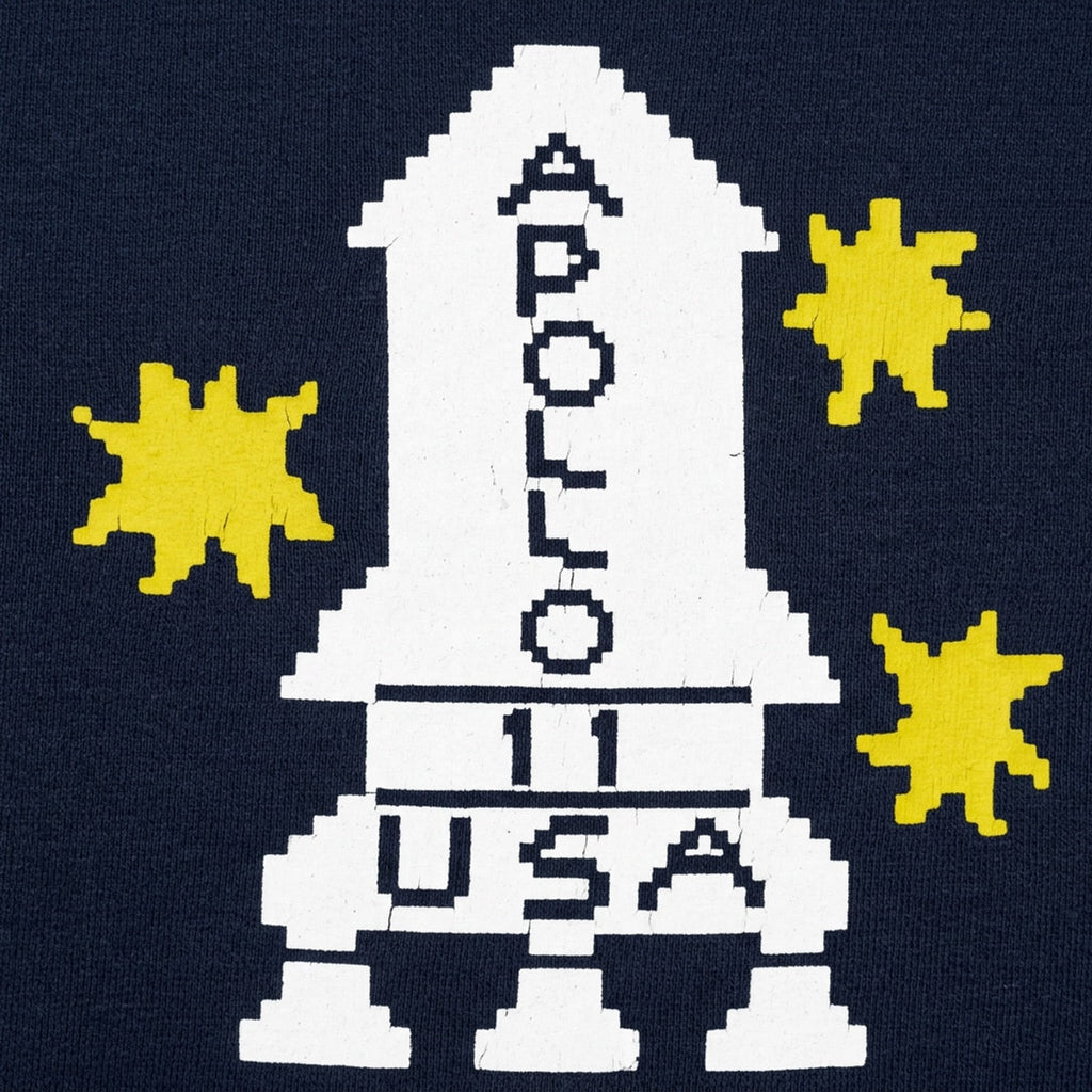 Apollo 11 Retro Pixel Art Rocket Ship